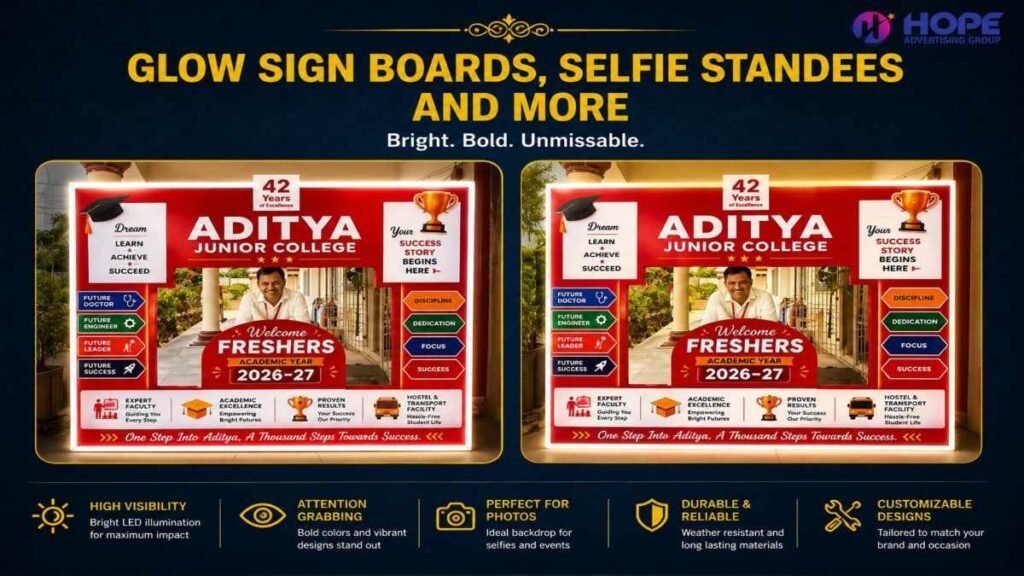 Glow Sign Boards in Visakhapatnam