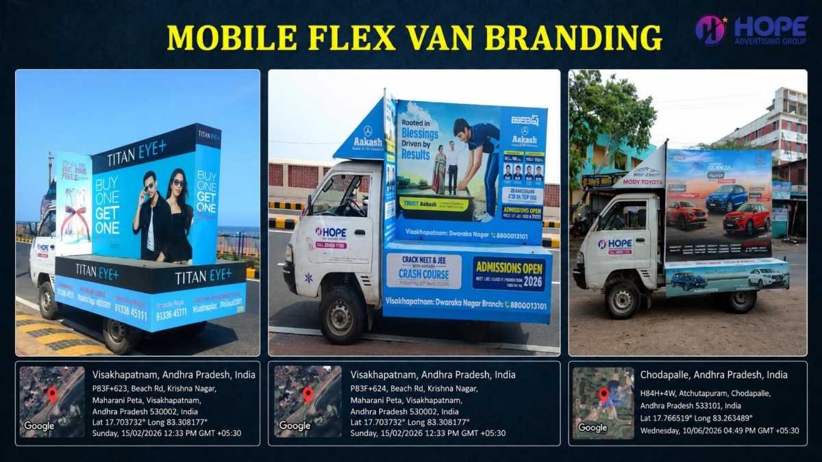 Mobile Flex Van Branding in Visakhapatnam